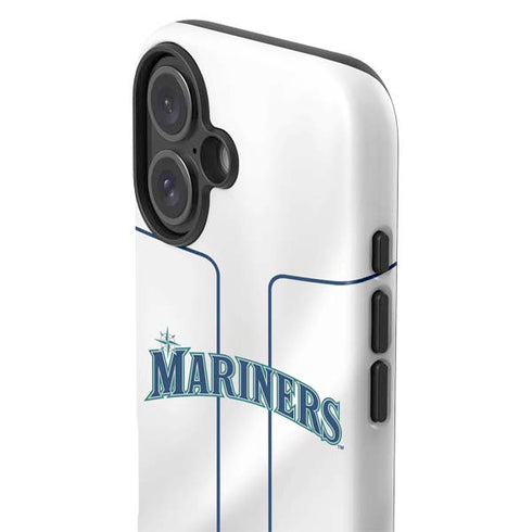 MLB Seattle Mariners Home Jersey iPhone 16 Plus Impact Case